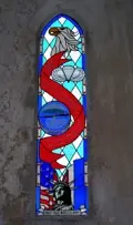Angoville-au-Plain church's stained glass