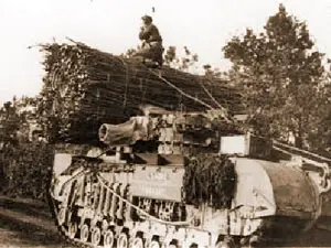 Churchill AVRE with fascine mounted