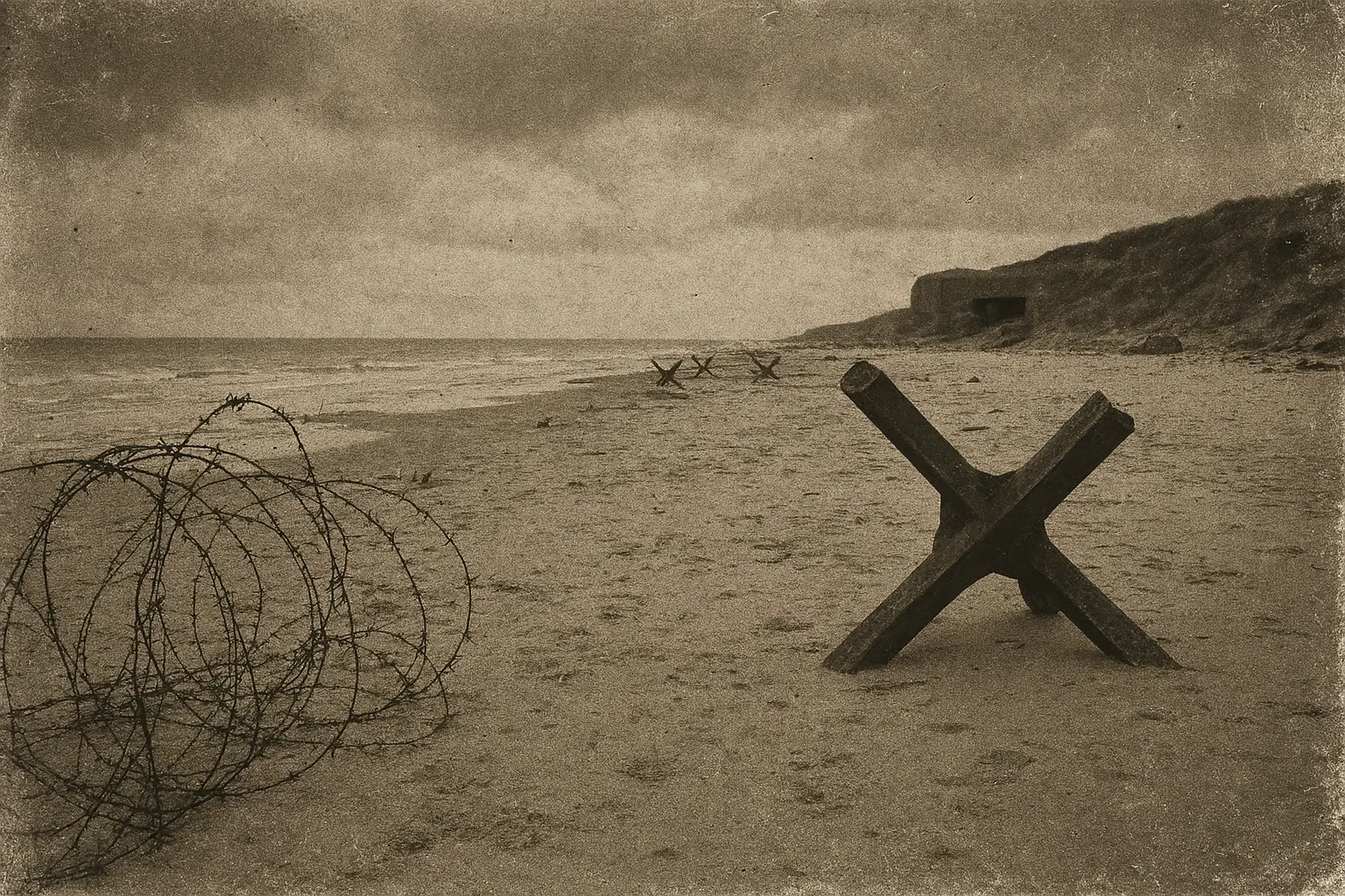 Omaha Beach at dawn - Europe battlefields tours